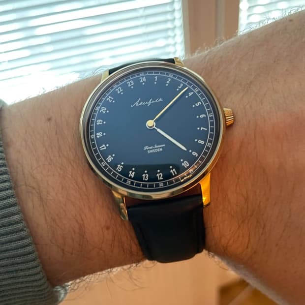 Akerfalk 스웨덴 24시간 손목시계