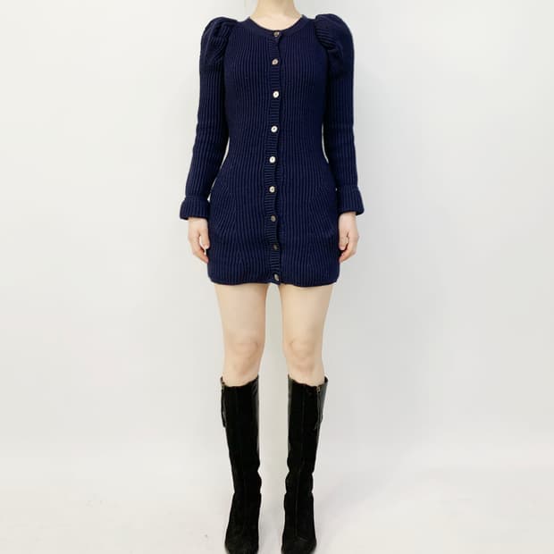 알렉산더 맥퀸 퍼프 니트 원피스