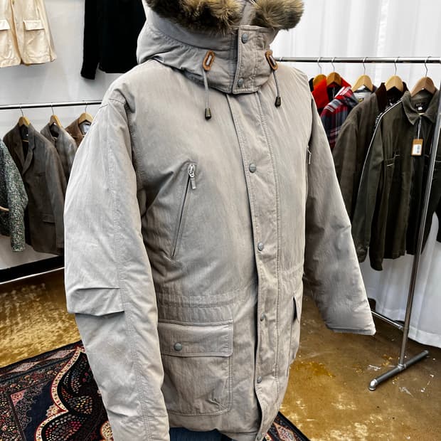 90s 엘엘빈 구스다운 퍼 후디 파카 베이지