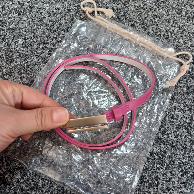 빈티지 핑크 벨트