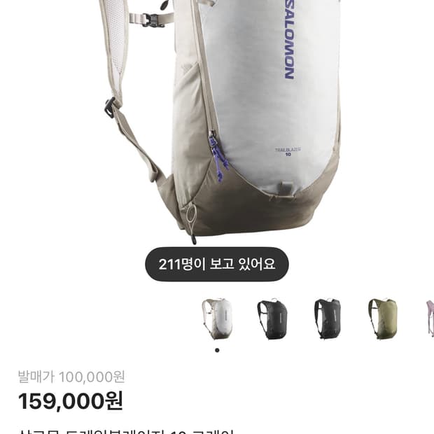 살로몬 트레일블레이저 10 그레이