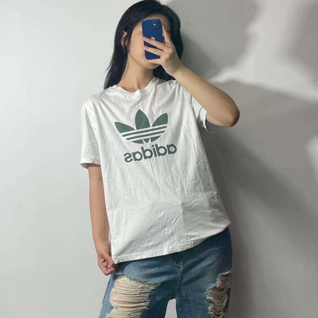 아디다스 불꽃 반팔 L