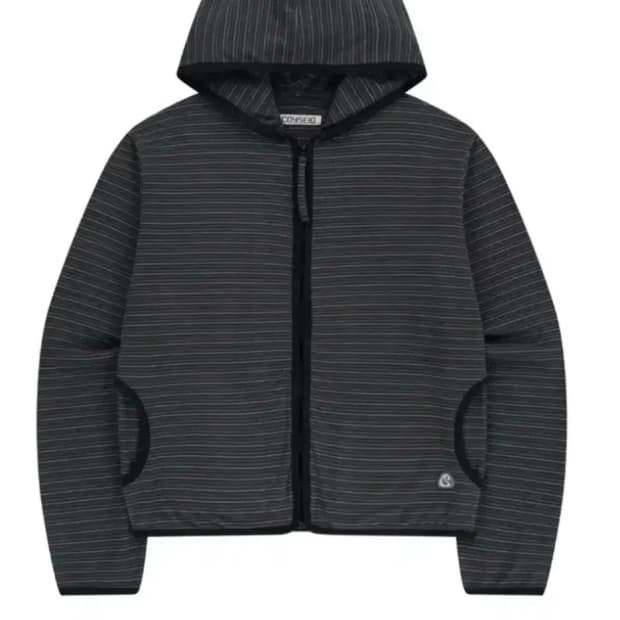 코이세이오 스트라이프후드집업