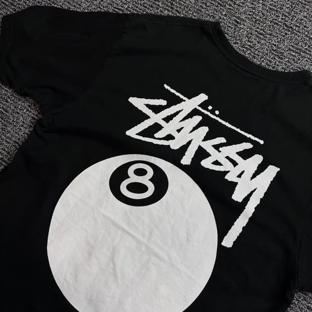 스투시 에잇볼 빅로고 박시핏 반팔 티셔츠 1443