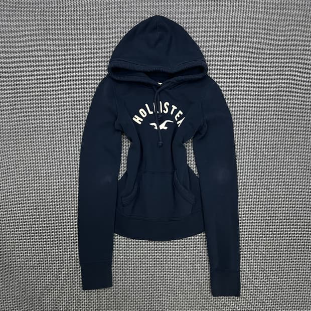 홀리스터 네이비 딱붙 후드