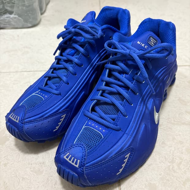 w285) 나이키 샥스R4 레이서 블루 메탈릭 실버