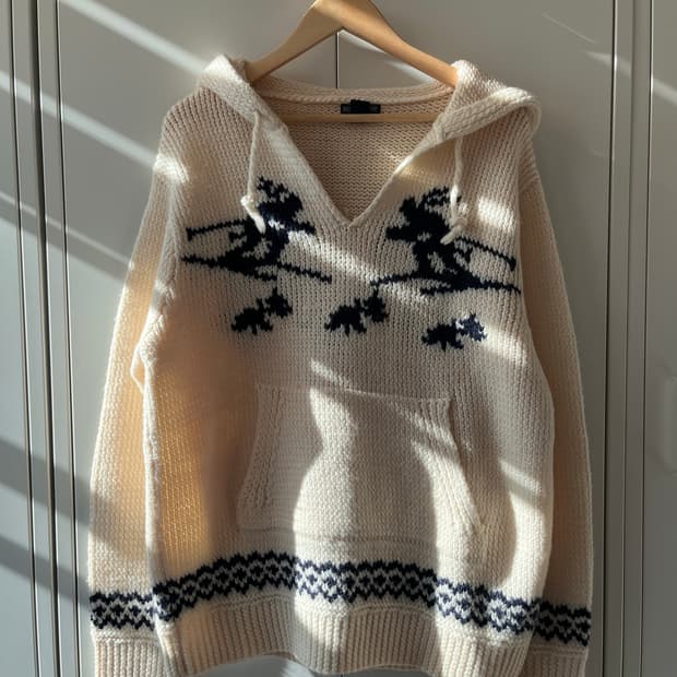 (Rare) Polo jeans company 스키 후드 울니트