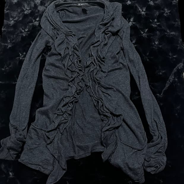 공겜여주 갸루 프릴 가디건