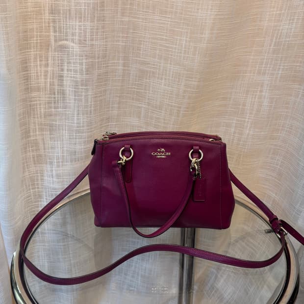 정품 코치 가죽 토트백 크로스백    