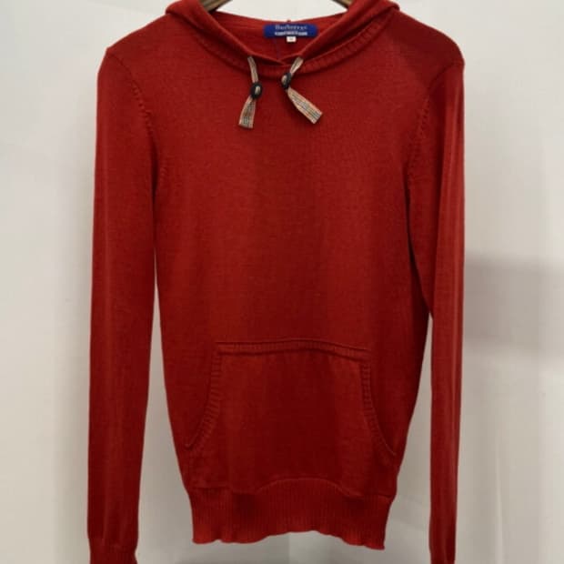 버버리 블루라벨 후드 니트