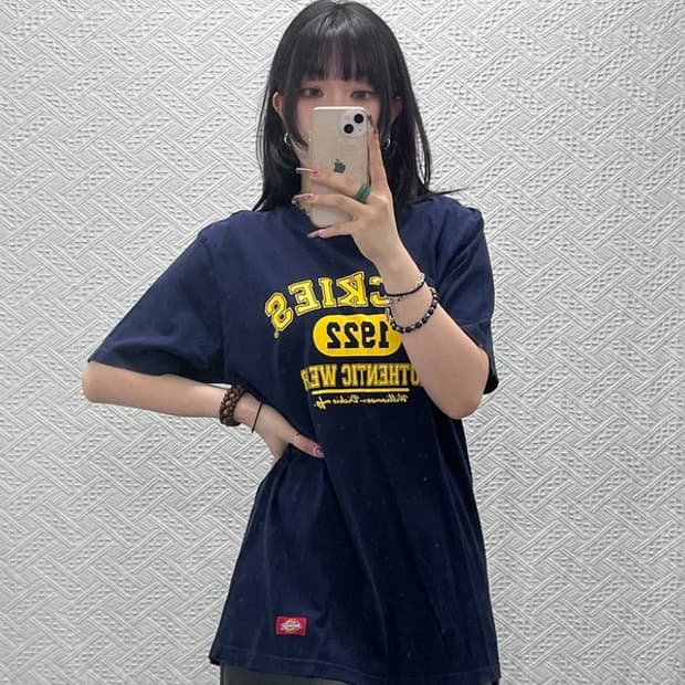 디키즈 빈티지 올드스쿨 레트로 스펠로고 반팔티 XL C11907