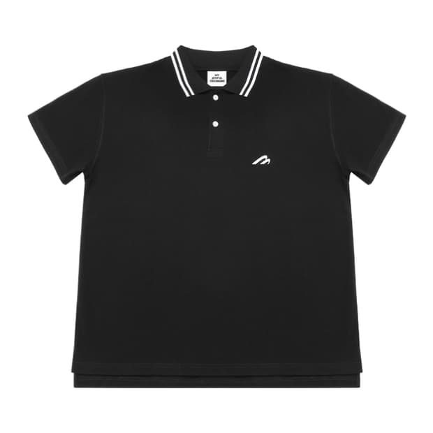 mjd WAVE LOGO POLO BLACK