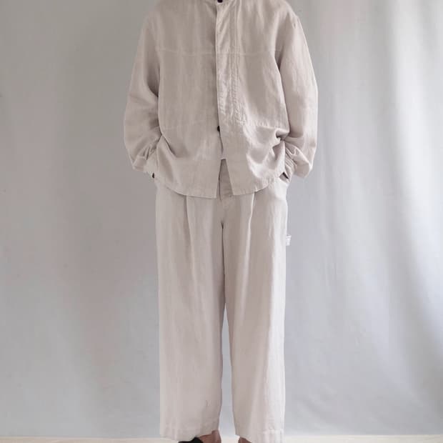 네스트로브 컨팩트 린넨 덕 페인터 팬츠 라이트 그레이 / 4사이즈 