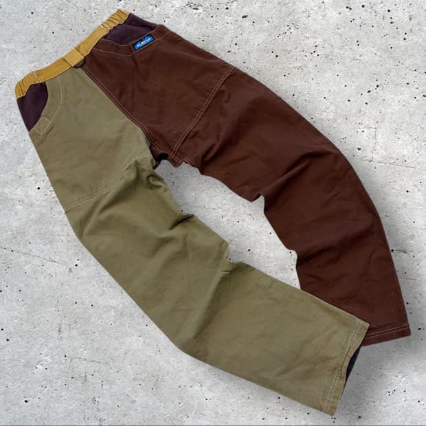 [M] KAVU 카부 배럴 팬츠 브라운/카키 C55
