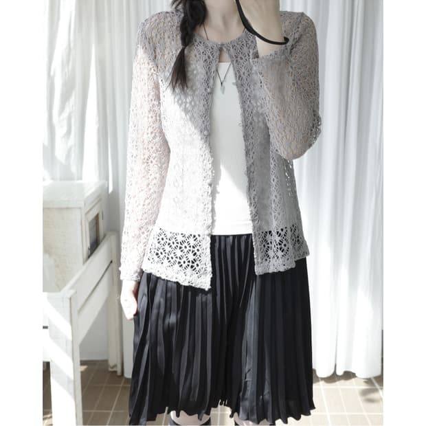 Variation grey cardigan