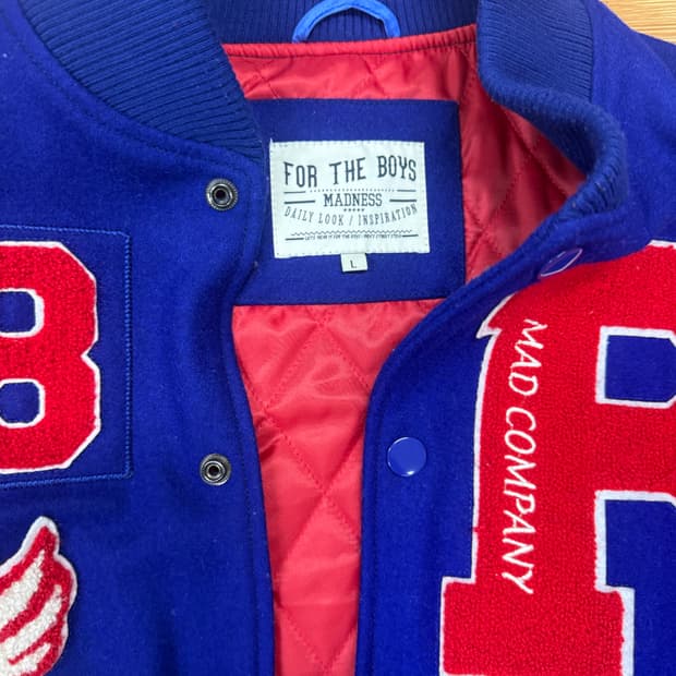 For The Boys Madness 울 바시티 자켓