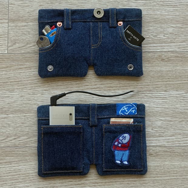 Polar Skate Big Boy demin Remake wallet
