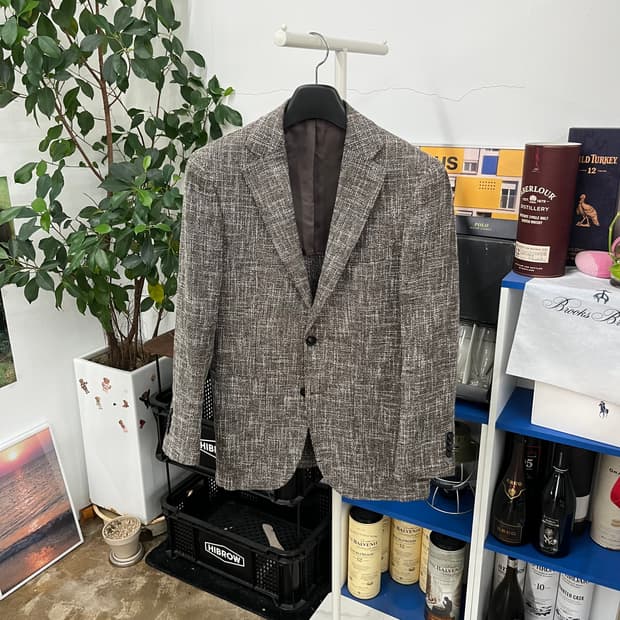 수트서플라이 코튼/린넨 블렌드 블레이져 46