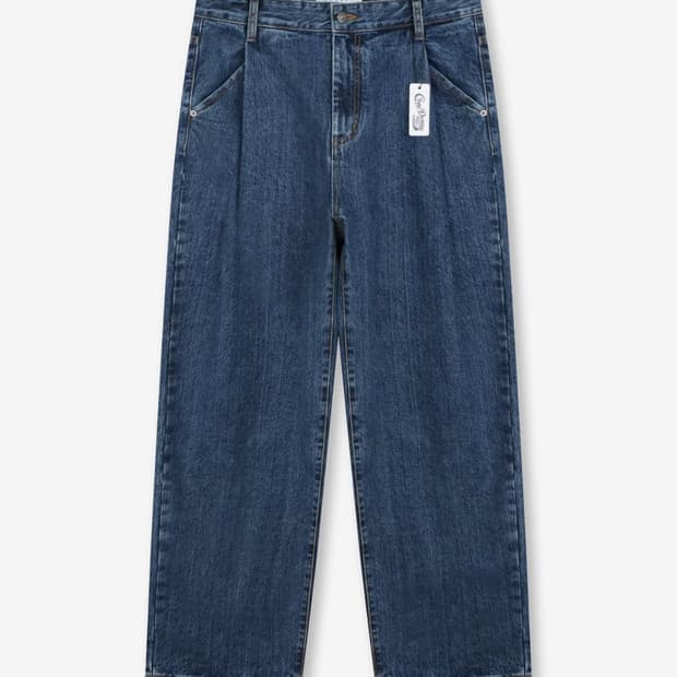 콘밀 원턱 데님팬츠 미디움워시 L