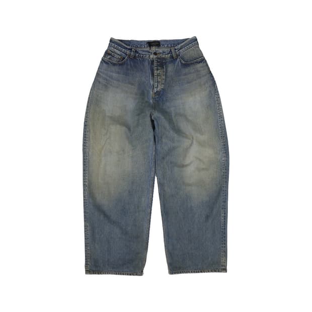 발렌시아가 719341 배기 데님 팬츠