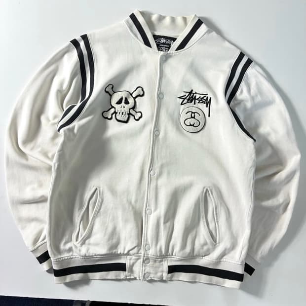 Stussy 스투시 기어 스컬패치 바시티 자켓