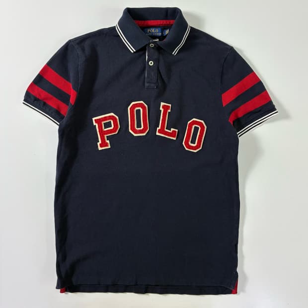 Polo 폴로 랄프로렌 스펠아웃 뉴욕 PK 네이비 반팔 티셔츠