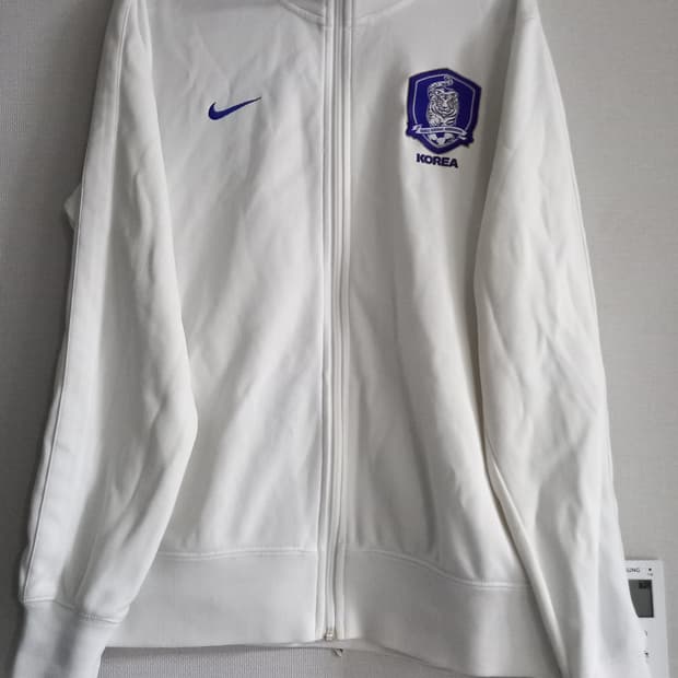 나이키 코리아 KOREA 국대 화이트 트랙탑 저지 져지집업 100/L