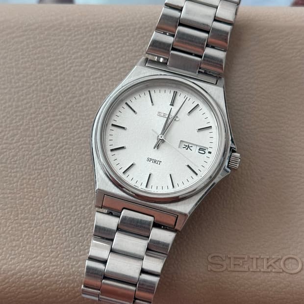 Seiko 세이코 쿼츠 SPRIT 눈송이 Day-Date 1992