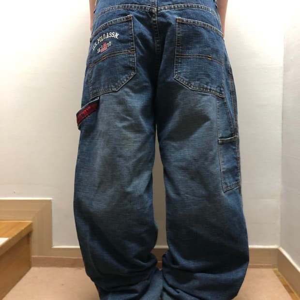 빈티지 polo assn 데님 팬츠