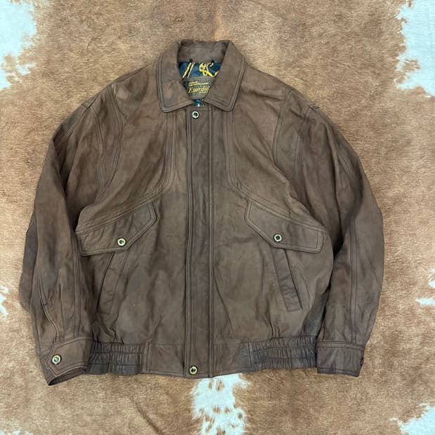 90s Vintage Real Lambskin Leather Jacket