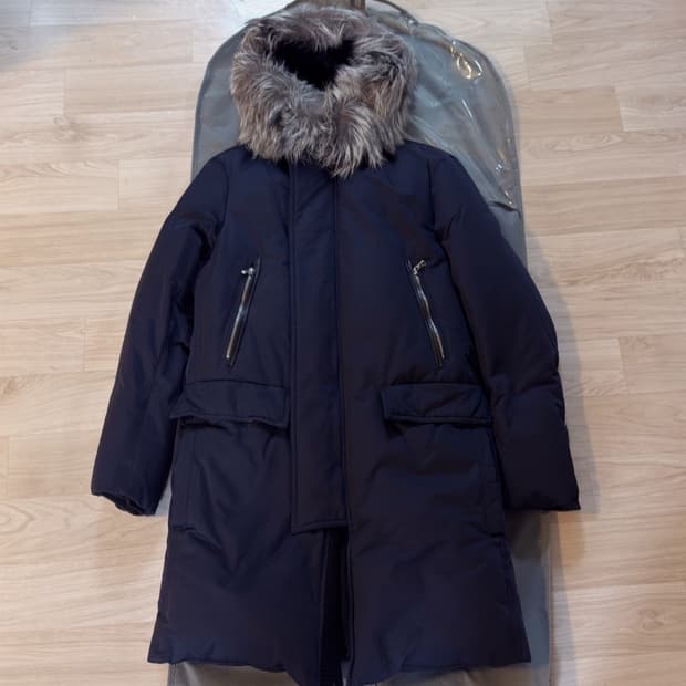 쟈인 실버폭스 퍼 구스다운 패딩