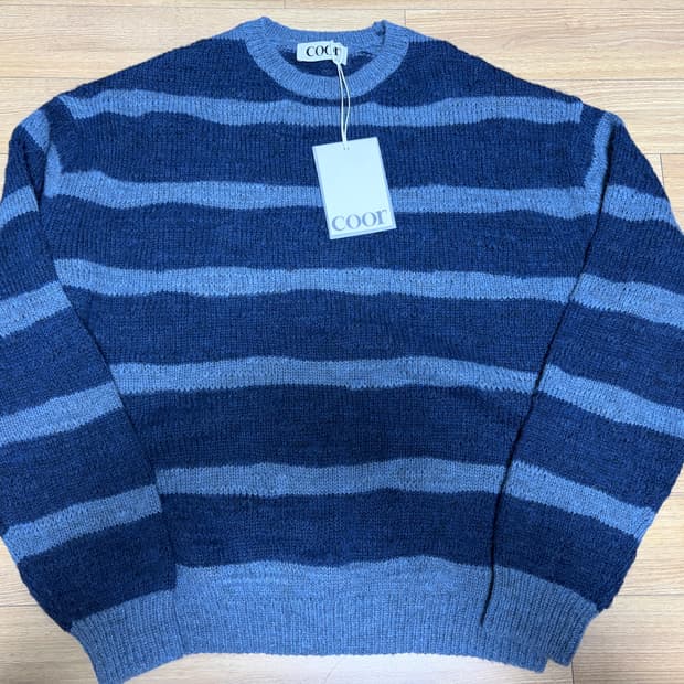 쿠어 스트라이프 니트m(새상품)