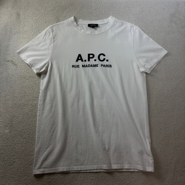 100 APC 아페쎄 일본판 빅로고 반팔 티셔츠 #276
