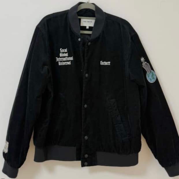 칼하트 코듀로이 바시티 자켓