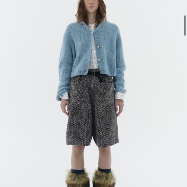 비아플레인 sally 핸드메이드 가디건 새상품 정품