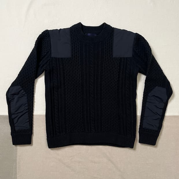 언더커버 패치 케이블 니트 john undercover