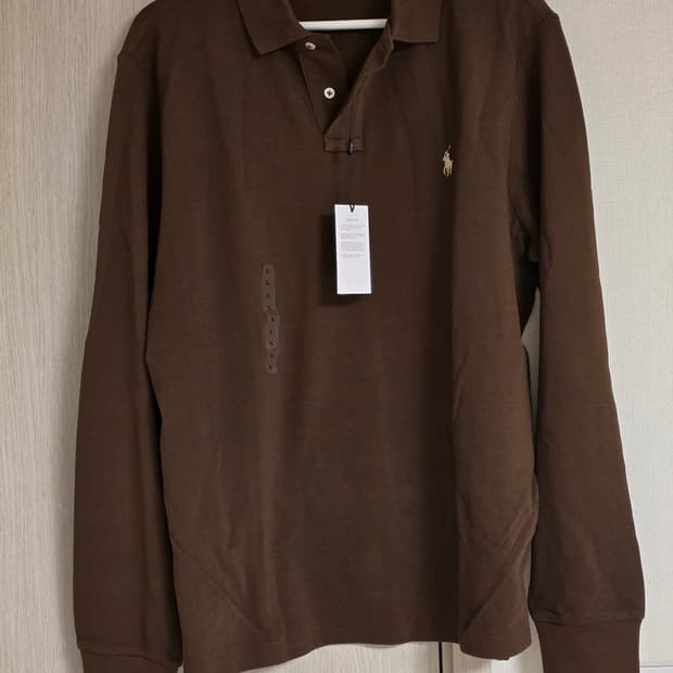 폴로 카라티 긴팔 브라운 커스텀 L 새제품