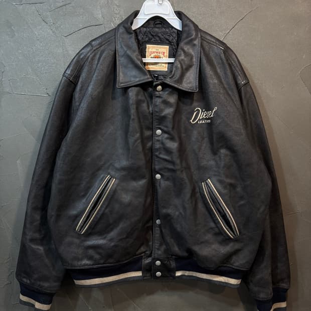 [M] DIESEL 디젤 가죽 블루종 