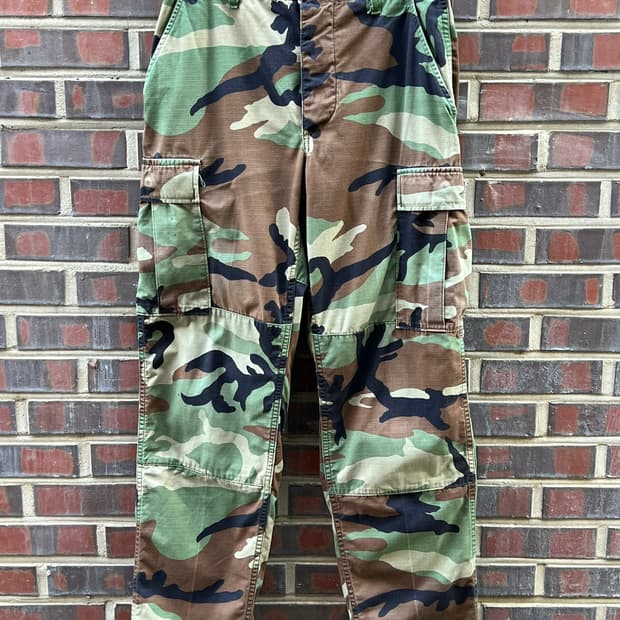 90's [31] 미군 BDU 우드랜드 카모 팬츠 오리지널 군복