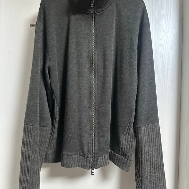 해칭룸 더블 슬리브 트랙 가디건 다크 카키 5사이즈