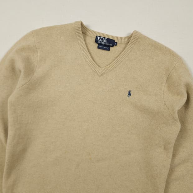 (여성L)폴로 랄프로렌 램스울 니트 오트밀
