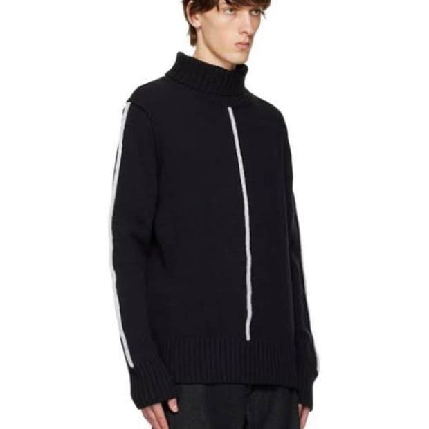에곤랩 램스울 터틀넥 블랙 