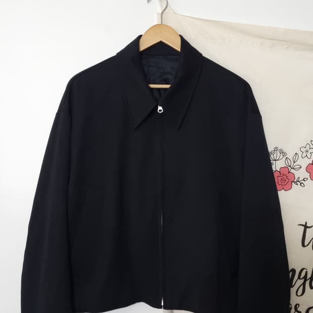 한섬 MUILL울혼방 집 숏 자켓 L