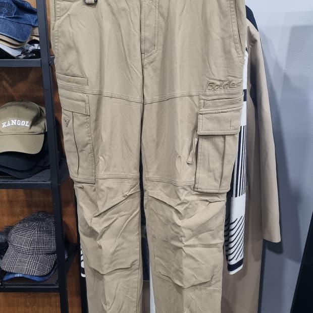 코오롱) 볼디스트 p3 기모 겨울카고바지 33~34 상태최상급