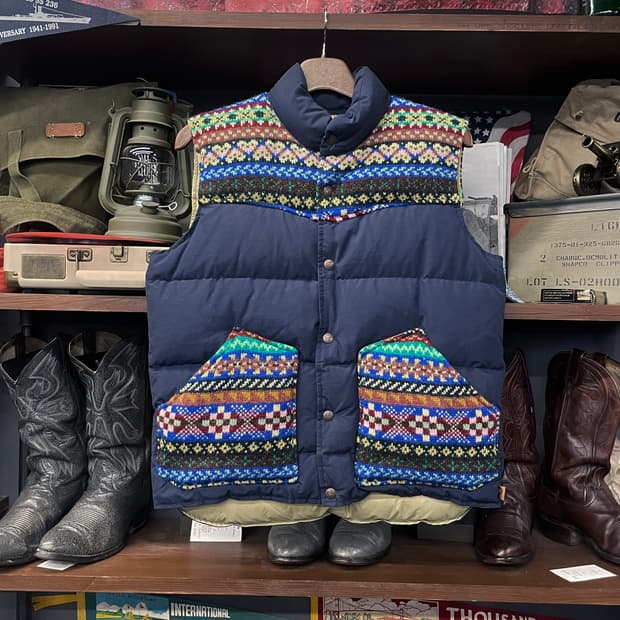 펜필드X제이미슨 페어 아일 울 다운 조끼 패딩