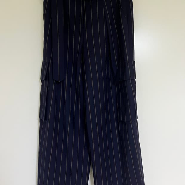 준지 여성 벨티드 카코 와이드팬츠