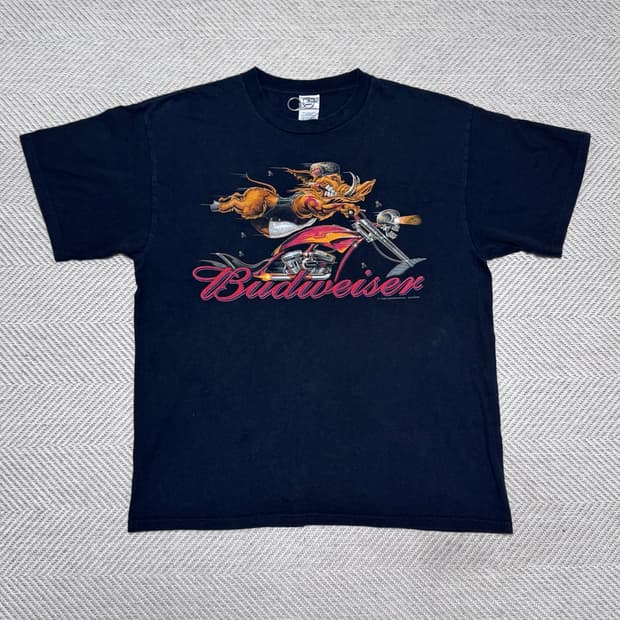 (XL) 00s 빈티지 버드와이저 티셔츠