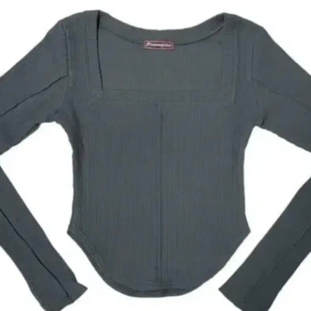 플리즈노팔로우 플노팔 바비탑 s/s 차콜 팔아요