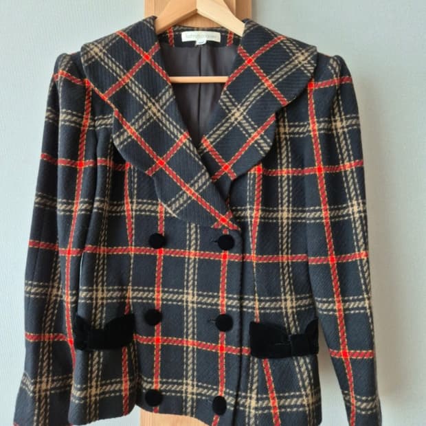 체크 자켓(100% wool)
