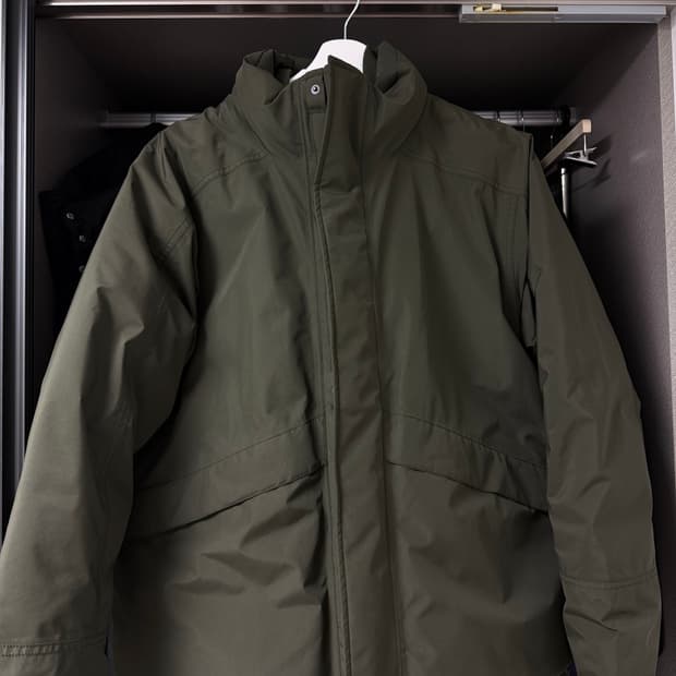 나나미카 숏 다운자켓 패딩 카키 L